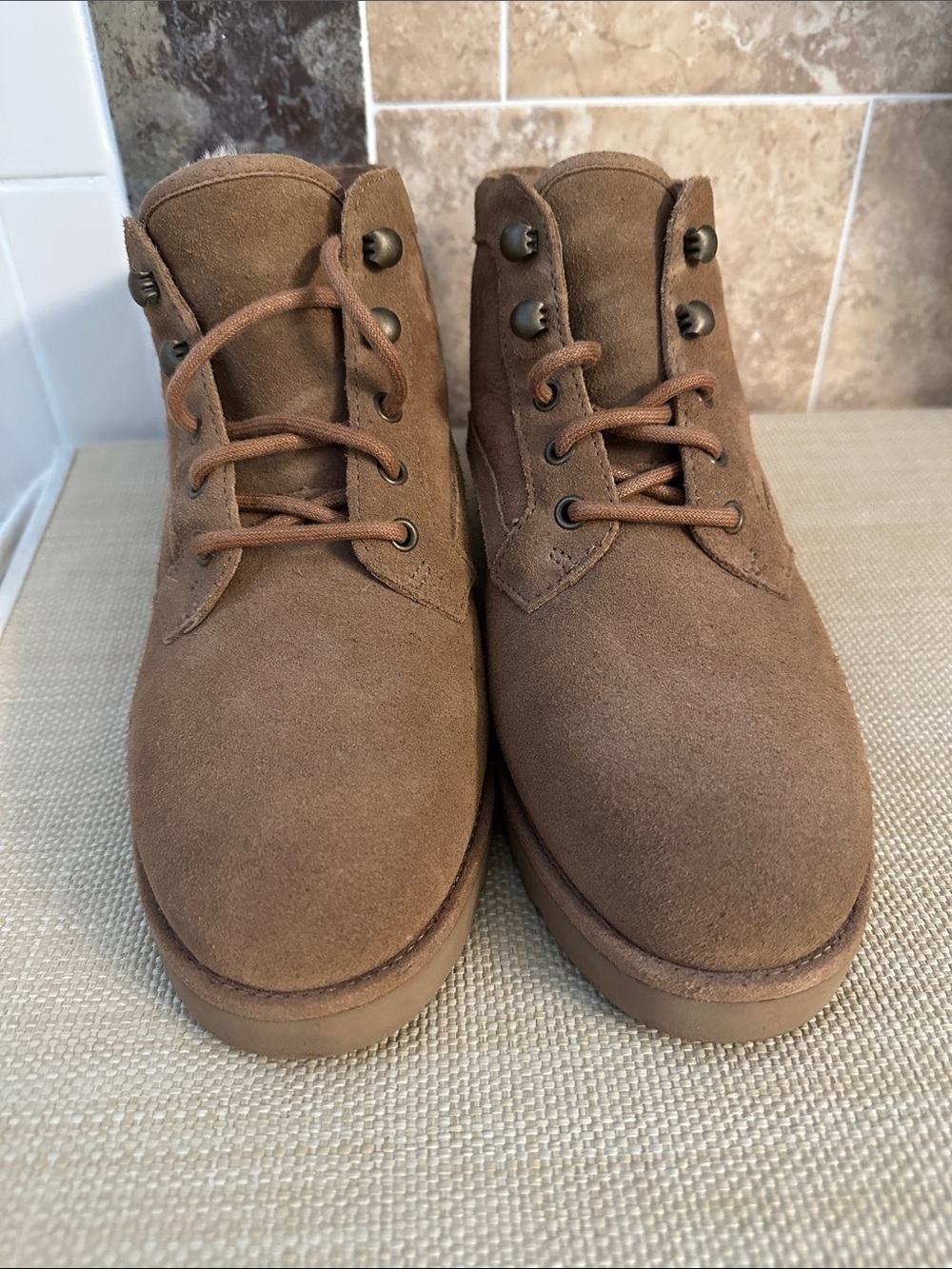 UGG Woman’s Ankle Boots in Chestnut Brown